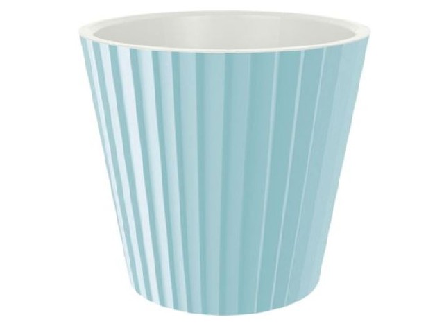 Горшок для цветов InGreen Sand  D280мм, 10,5л c дренажной вставкой небесный